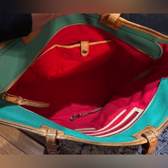 ✨ Dooney & Bourke Beach Umbrella Tote Bag EUC | Summer Canvas Shoulder Bag - Picture 9 of 10